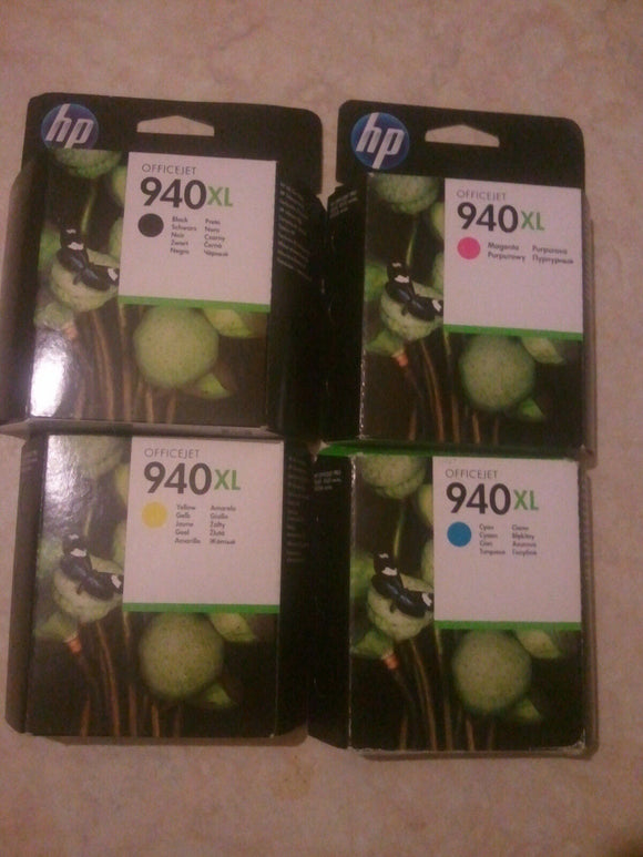Genuine HP 940 XL Full Set Officejet Pro 8000 8500 Ink Cartridges FREE FAST POST