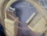 Tesco 1 Metre USB 2.0 Printer Cable A - B Lead Flat to Square - Beige Computer