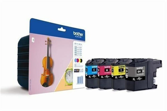 Brother LC127XLVALBP (Yield: 1,200 Pages) Black/Cyan/Magenta/Yellow Ink LC127XL