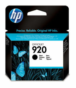 HP 920 BLACK INK CARTRIDGE (CD971AE) 420 Pages for 6000 6500 7000 6500a 7500a