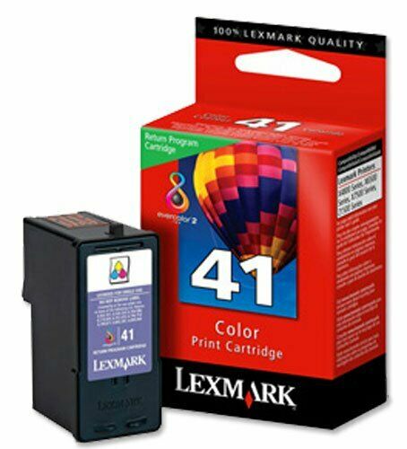 Lexmark 41 Genuine/Original Ink Cartridges Tri-Colour Cyan Magenta Yellow Z1500