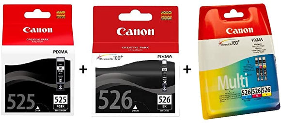 Canon CLI-526 / PGI-525 Multipack 5 Inks Black/Cyan/Magenta/Yellow – The  Ink People