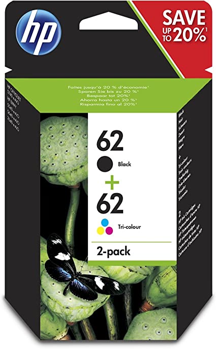 HP 62 2-Pack Black / Tri-colour Original Ink Cartridge Combo Pack