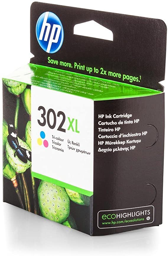 HP 302XL High Yield Tri-colour Original Ink Cartridge