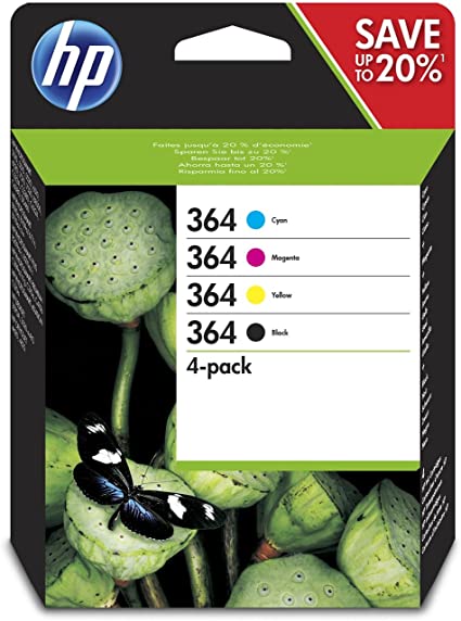 HP 364 Black and Colour Original 4 Ink Cartridge Pack