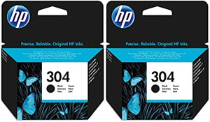 2x Deskjet 3720 Ink Cartridges - Black - HP Original Cartridges