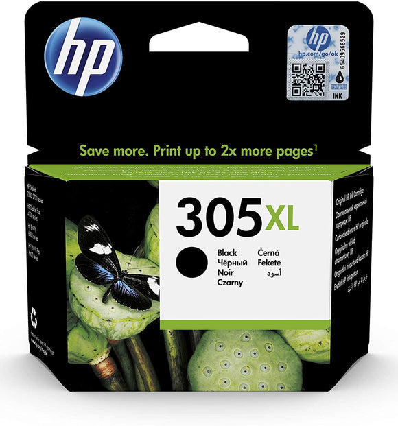 HP Suppl HP 305XL - 4 ml - High Yield - pigmented black - original - ink cartridge - for Deskjet 1255, 27XX, DeskJet Plus 41XX, Envy 60XX, ENVY Pro 64XX