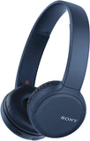 Sony WH-CH510 Wireless Bluetooth Headphones with Mic, 35 Hours Battery Life with Quick Charge, On-ear Style, Hands-Free Call, Voice Assistant - Blue