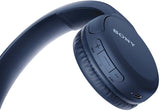 Sony WH-CH510 Wireless Bluetooth Headphones with Mic, 35 Hours Battery Life with Quick Charge, On-ear Style, Hands-Free Call, Voice Assistant - Blue