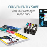 HP 3HZ51AE 903XL High Yield Original Ink Cartridges, Black/Cyan/Magenta/Yellow, Multipack