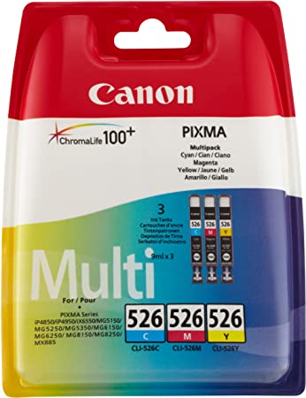 Canon CLI-526 Ink Cartridge - Cyan/Magenta/Yellow (Multi-Pack)