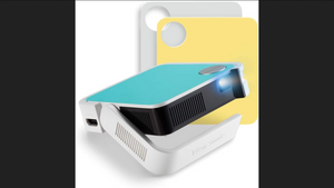 ViewSonic M1 mini Pocket LED Ultra-Portable Projector with integrated JBL Speakers, WVGA, 120 Lumens, HDMI, USB, Compatible with TV Sticks & Gaming Consoles, in 3 Colours