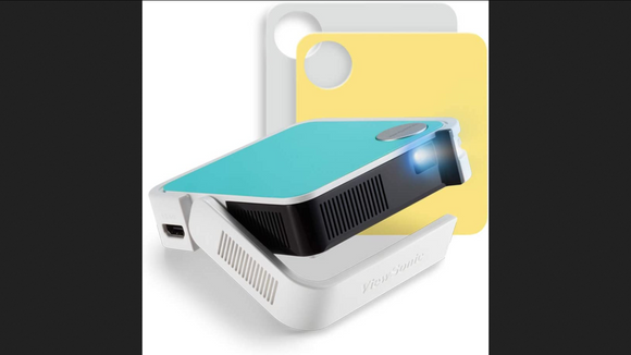 ViewSonic M1 mini Pocket LED Ultra-Portable Projector with integrated JBL Speakers, WVGA, 120 Lumens, HDMI, USB, Compatible with TV Sticks & Gaming Consoles, in 3 Colours