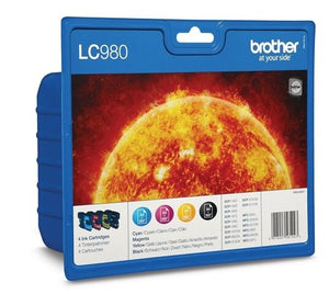 Genuine Brother LC980 Multipack Ink Cartridges LC-980VALBP DCP MFC J615W 250C UK