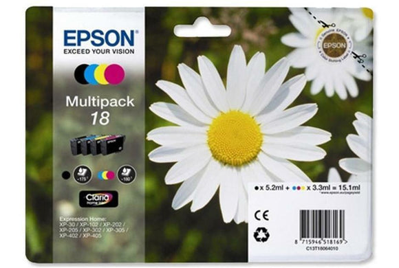Genuine Epson 18 / 18XL Daisy Ink XP-212 XP-205 XP-305 XP322 XP315 XP-425 XP Lot