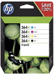Genuine HP 364 Combo / 364XL Black and Colour Ink Cartridges Photosmart Cyan Lot