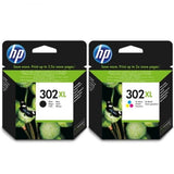 Genuine HP 302 Or 302XL Black or Colour or Set Ink Cartridges for Deskjet 3830